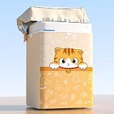 Top Load Washing Machine Cover Waterproof Washer Dryer Cover with Zipper Adjustable Buckle Outdoor Full-Automatic washer Protector Case 22x22.8x36.2inch (Cute Cat)