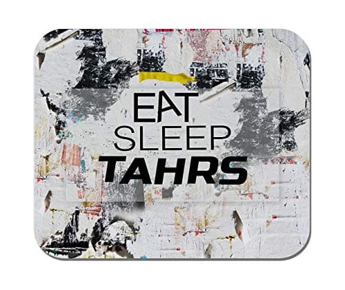 Makoroni - EAT Sleep TAHRS Animal - Non-Slip Rubber - Computer, Gaming, Office Mousepad