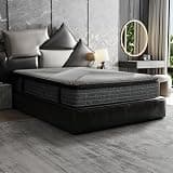 ABH Queen Mattress, Hybrid Mattress, Gel Memory Foam Mattress, 13 Inch Pillow Top with Pocket Coils, Cooling Foam, Zoned Support, Edge Support, Stretch Knit Cover