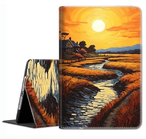 Case for Samsung Galaxy Tab A8 10.5 Case 2022 - Slim Fit Standing Cover with Auto Sleep/Wake for Samsung Tab A8 10.5 Inch Tablet SM-X200/X205/X207，Field Sunset Landscape 2