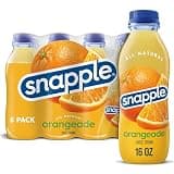 Snpple orangeade, 16 fl oz recycled plastic bottle, 6 pack