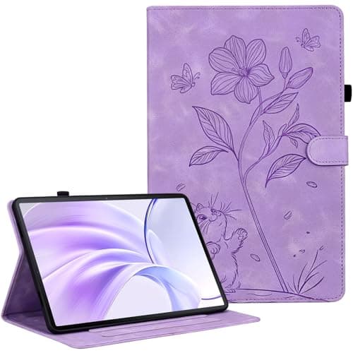 KEFBWAO Case for (9.7 inch) iPad 6th Generation 2018/ 5th Generation 2017 / iPad Air 2 2014, Auto Wake/Sleep Multi-Angle Viewing Protective Cover with Pencil Holder, Light Purple