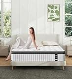 2 Full Mattress,12 Inch Hybrid White Mattresses,Gel Memory Foam Spring Mattress in a Box,Medium Firm Pressure Relief.