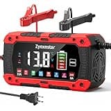 15A Battery Charger, 12V/24V LiFePO4 & Lead Acid Car Battery Charger, Fully Automatic Battery Maintainer w/Overcharge Protection Pulse Repair for AGM, STD, Gel, Deep Cycle Batteries