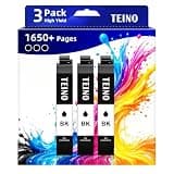 TEINO Remanufactured Ink Cartridge Replacement for Epson 232 Ink Cartridges Combo Pack Works with Workforce Pro WF-2950 WF-2930 Expression XP-4200 XP-4205 Printers (3 Black)