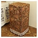 WGEDDP Decor Dust Safe Cover Disguise Cabinet, European Vintage Heavy Safe Box Dust Cover with Lace Tassel Hem & Zippers, Home Commerical Water Proof Furniture Covers(Style 3,26x26x72/65x65x180cm)