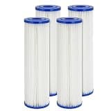 Coronwater Pleated Polyester Filter Cartridge, High Flow Sediment For Water Filter, 2.75 In