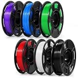 Dynta 3D Printer Filament 250g 53mm Spool - 1.75mm High Precision Regular PLA Compatible with FLASHFORGE, Bambu Lab A1, Creality Ender-3 V3, Black, White, Red, Green, Blue, Purple for Beginners