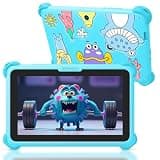 Kids Tablet 7 inch Tablets for Kids, 32GB Android Toddler Tablet with Case Included, WiFi, Bluetooth, IPS Screen, Parental Control, GMS Educational Children's Learning Tablets for Boys Girls (Blue)