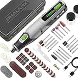 PHALANX Rotary Tool - 4V Cordless Rotary Tool Kit Accessories 80 PCS 2500mAh Battery, Preset 5 Speed Adjustment Grinder Tool for Cutting Sanding Carving Polishing Engraver DIY Crafts(R4-Standard)