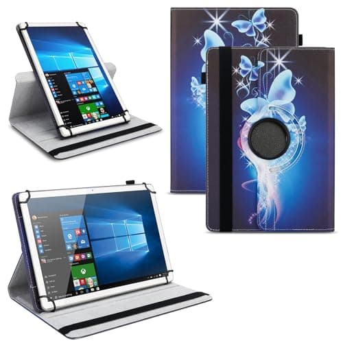 Tablet Protective Case Compatible with VALE V11E / V10A / V10E 10.1-11 Inch Faux Leather Case Stand Function 360° Rotatable Protective Cover Case Colours Motif 25