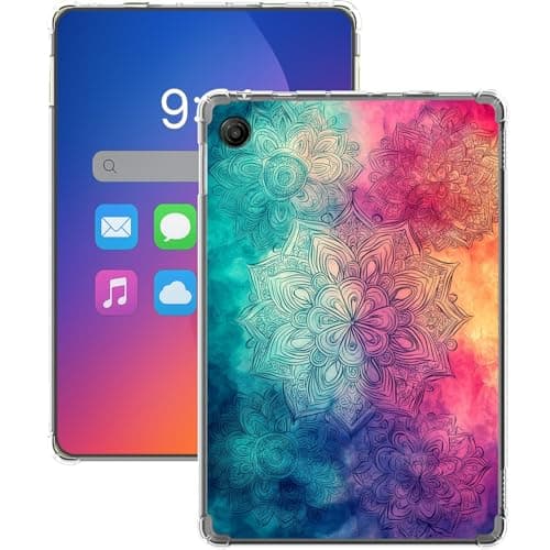 Gmeyutqy Clear Case for T-Mobile REVVL Tab 2 10.1", Ultra Slim Lightweight TPU Soft Transparent Cover for T-Mobile REVVL Tab 2 5G 2025, Mandala