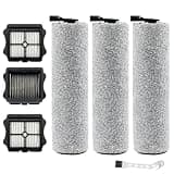iFloor 3/Floor One S3 Roller Brush Replacement Fit for Tineco,3 Brush Rollers and 3 HEPA Filters for Cordless Wet Dry Vacuum Cleaner, Vacuum Mop replacement Parts