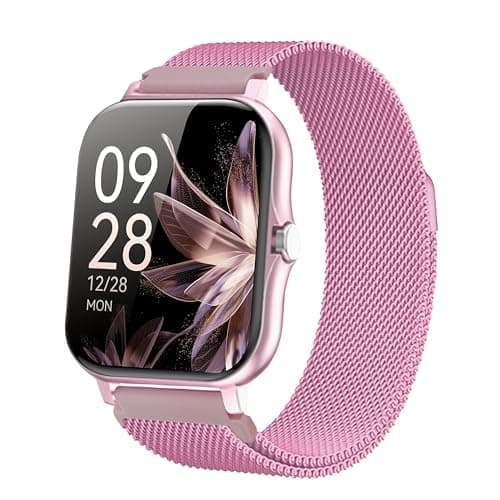 RYE 2026 New Smartwatch with Built-in Speaker & Wireless Calling – 100+ Sports Modes, Pedometer, Running Detection, Indoor/Outdoor Multi-Scene Use – Fashion Birthday (Rose Gold)
