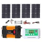 4000W/6000W Solar Inverter Kit, 12V to 110V, 50A Controller, 100W Panel(6000W,12V-110V)
