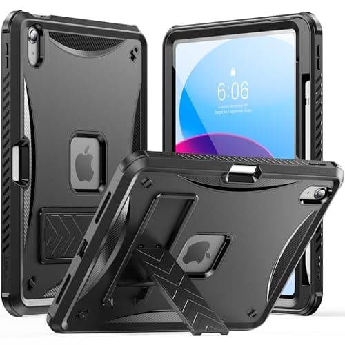 INFILAND Case for iPad (A16) 11th Generation 11-Inch 2025, iPad 10th Generation 10.9 Inch 2022 for Kids with Kickstand, Heavy Duty Protective Dual Layer Cover for iPad 10th/11th Gen (Purple)