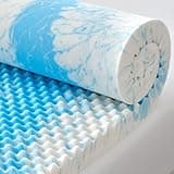 SINWEEK 2 Inch Egg Crate Memory Foam Mattress Topper Twin Size, Soft Mattress Pad for Back Pain Relief, Bed Topper, CertiPUR-US Certified, Blue