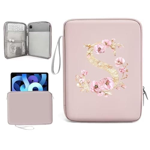 Initail 9-11 Inch Tablet Sleeve Bag for Men & Women,Portable Ipad Carrying Case, Ipad Bag for Daily Work Travel Ipad Accessories for Gift (PK-S)