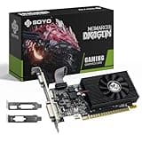 SOYO GeForce GT 740 4GB Low Profile Graphics Card, HDMI/VGA/DVI-D Triple Output, 4GB DDR3 128-Bit, SFF Half-Height Video Card for Slim Desktop PC, Computer GPU Supports Windows 11/10/8/7