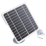 TOPINCN Camera Monocrystalline Solar Panel Security Camera Solar Panel Charger 20W 5V IP68 Adjustable Bracket 9.8ft Cable for Outdoor Wildlife Feeder