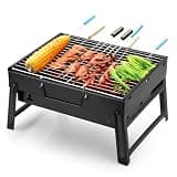 Barbecue Grill Portable BBQ Charcoal Grill Smoker Grill for Outdoor Cooking Camping Hiking Picnics Backpacking