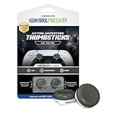 KontrolFreek CQC Classic for PlayStation 4 (PS4) and PlayStation 5 (PS5) Controller | Performance Thumbsticks | 2 Mid-Rise Concave | Gray/White