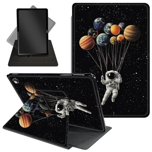 for Amazon Kindle Fire Max 11 Case (2023 Release 13th Generation),360 Degree Rotating Stand Protective Cover with Auto Up/Sleep Feature for Kindle Fire Max 11 Tablet,Astronaut Suspended in Space