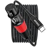 CIXUN USB C to XLR Microphone Audio Cable, USB C to XLR Female Cable for Dynamic Microphone Recording, Compatible with iPhone 15/16 Series, MacBook(2M/6.5Ft)