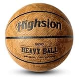 Size 3 Weighted Basketball 2LBS 22.5" Mini Basketball Training Ball, Small Heavy Basketball Composite Leather In&Outdoor for Dribbling Passing Skills Development, Training Ball Equipment (INFLATED)