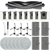 24Pcs Replacement Parts Compatible with Dreame L10s Ultra/L10 Ultra Vacuum Accessories, 2 Main Brush, 4 HEPA Filters, 6 Mop Pads, 6 Dust Bags, 6 Side Brushes [Not for L10s Pro Ultra Heat]