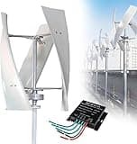 12000W No Noise Vertical Axis Wind Turbine for RV & Home Street Lighting, Efficient Wind Generator with Controller, Eco-Friendly Renewable Energy Solution