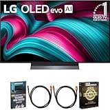 LG 55 Inch Class C5 Series OLED evo 4K UHD Smart webOS TV 2025 OLED55C5PUA Bundle with Deco Gear Home Theater Guide, 2 HDMI Cables and Deco Essentials CPS 26 Months Premium Extended Protection Pack
