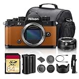 Nikon Zf Mirrorless Camera Orange with 24.5MP Full-Frame Sensor, 4K Video, 5-Axis IBIS Bundle with FTZ II Mount Adapter + Bag + 64GB Memory Card