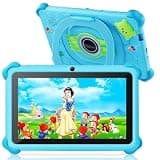 Trayoo Kids Tablet, 7 inch Tablets for Kids, 32GB Toddler Tablet with Case Included, Parental Control, Dual Camera, GMS, WiFi (Blue)