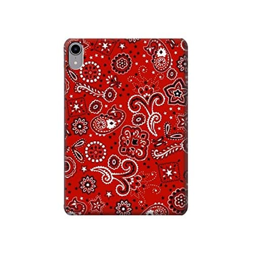 R3354 Red Classic Bandana Tablet Case Cover for iPad mini 6 7, iPad mini (2021,2024)