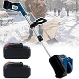 Piefeak 21V Battery-Powered Snow Blower - Lightweight 7.2lb Electric Snow Shovel with 26ft Throwing Distance & Dual Safety Switch for Easy Snow Removal at Home & for Seniors