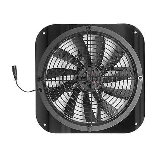 Cryfokt 9.8in Solar Exhaust Fan with High Pressure, Conveying Air for Chicken Houses, Greenhouses, Sheds