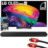 LG 65 inch OLED evo AI C6 4K Smart webOS TV (2026) OLED65C6PUA Bundle with Samsung 3.0ch All-in-One Soundbar, 2X HDMI Cable and Deco Gear Home Theater Beginner's Guide