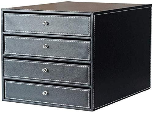 wsdjonith File cabinets Four-Layer Drawer Storage Data Office Different Specifications Printer Papers Space Layer Books Etc Leather, Suede Bookcase (A1)