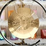 Crystal Soul Unicorn Print Meditation Wind Gong with Mallet Customizable for Meditation Yoga Sound Healing (34inch)