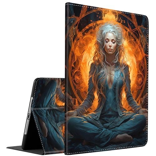 Case for Samsung Galaxy Tab S11 11 Inch 2025(SM-X730/SM-X736B)，Slim Fit Foldable Standing Cover Case with Auto Sleep/Wake for Galaxy Tab S11 11" Tablet ，Meditation Girl