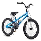 RoyalBaby Freestyle Kids Bike Boys Girls 18 Inch BMX Childrens Bicycle with Kickstand for Ages 5-8 Years, Blue