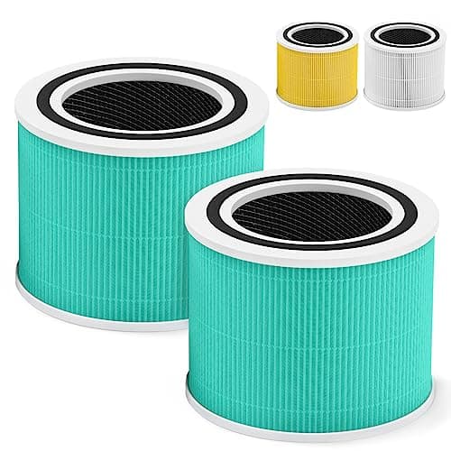 Core 300 Toxin Absorber Replacement Filter for LEVOIT Core300-P Core 300 VortexAir Air Purifier, 3-in-1 Activated Carbon, Core 300-RF-TX, 2 Pack, Green