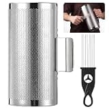 Metal Guiro Instrument with Scraper, Percussion Musical Training Tool, Portable Guiro Shaker for Beginner Musicians, Performers