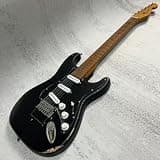 Rhxflame Vintage Electric Guitar Alder Body Roasted Maple Neck Rounded Frets Vintage Tuners,Beginner Guitar,Black Sunburst