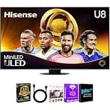 Hisense 75U8QGKIT1 75 inch Class U8 Series 4K Mini LED QLED Smart Google TV UHD HDR Dolby Vision Dolby Atmos 14