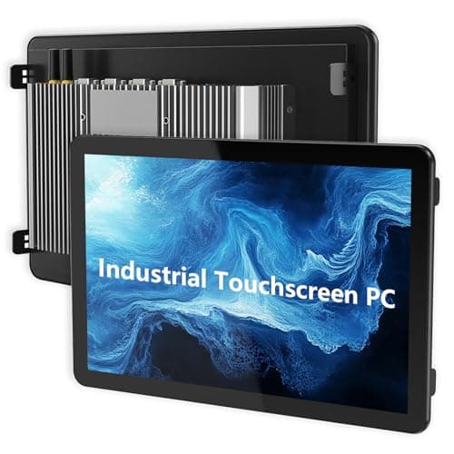 NORQIN 27 Inch Industrial Panel PC,All-in-One Embedded Fanless Touchscreen Computer,IP65 Capacitive Monitor,1920×1080 FHD,Windows OS,WiFi/BT,for Kiosks,Factory Automation(Core I5-7200U-8G+256G)