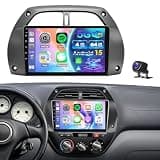Hiolpen 4+64G Android 15 Radio for Toyota RAV4 2001-2006 Wireless CarPlay Android Auto Car Stereo 5G WiFi GPS AHD Backup Camera Bluetooth 5.0 FM RDS DSP