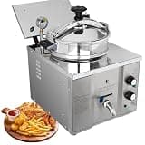 Commercial Pressure Air Fryer 3000W 16L Stainless Steel, Digital Convection Oven 50-200℃ with Sealed Pressure for Cooking French Fries, Chicken Wings