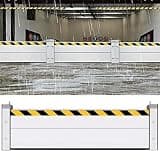 LZWCOWMOO Baffle Flood Barrier, Quick Detachable Reusable Flood Control Baffle - Front Door/Basement Entrance/Backyard Flooding Water Barriers System - Height 31.5in(8Ft8inch(Sliding Door2(ex)))